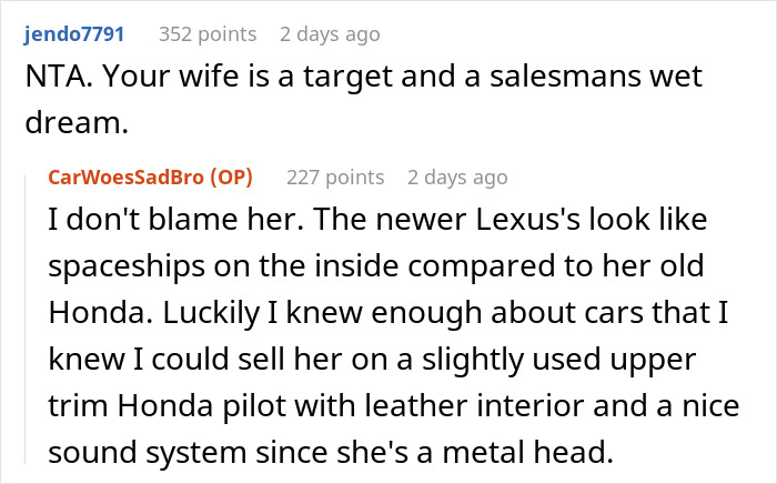 Husband Shuts Down $56K Lexus Purchase, Walks Wife Out Of Dealership