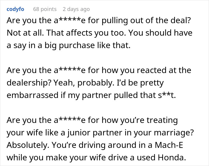 Husband Shuts Down $56K Lexus Purchase, Walks Wife Out Of Dealership