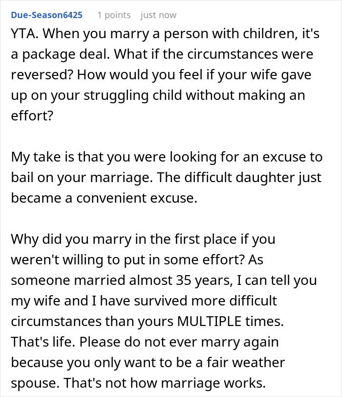 Man Divorces Wife After She Agrees To Let Her Daughter Move In Against His Wishes