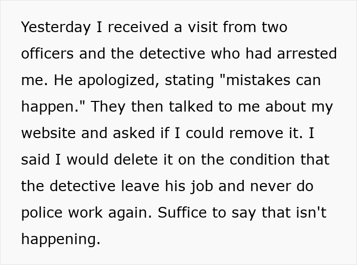 Man Loses Everything After False Arrest, Creates Website That Rattles The Whole Town