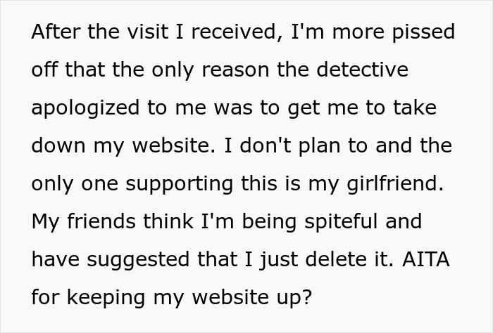 Man Loses Everything After False Arrest, Creates Website That Rattles The Whole Town