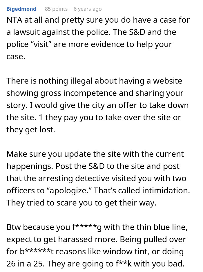 Man Loses Everything After False Arrest, Creates Website That Rattles The Whole Town
