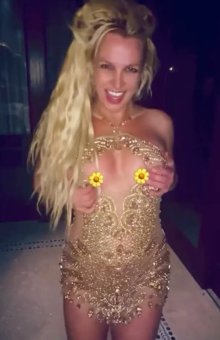 Britney Spears Suffers Nip Slip During Raunchy Dance In Gold Minidress