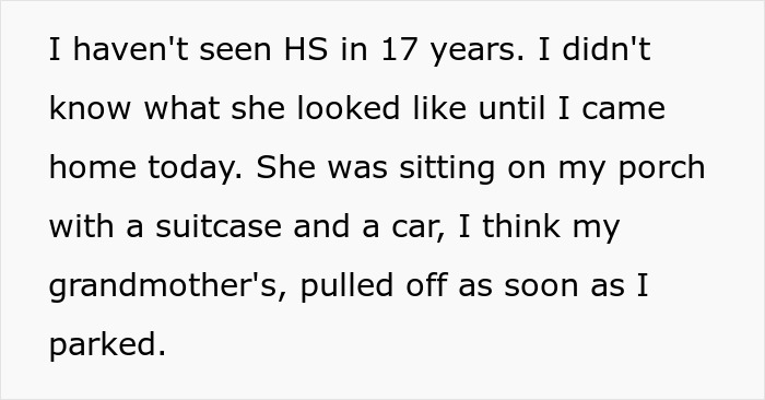 Half-Sister Shows Up With Suitcase After 17 Years, Woman Calls Police Instead Of Letting Her Stay