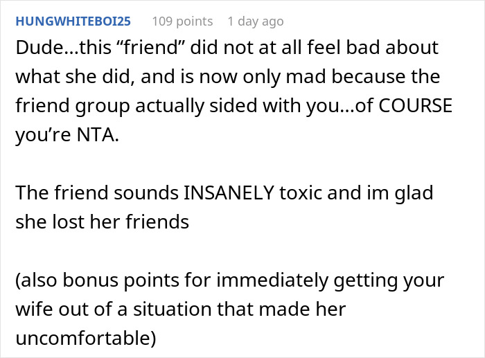 “Girls’ Night” Ends With Uninvited Man Harassing Woman, Husband Bans Friend From Their Lives