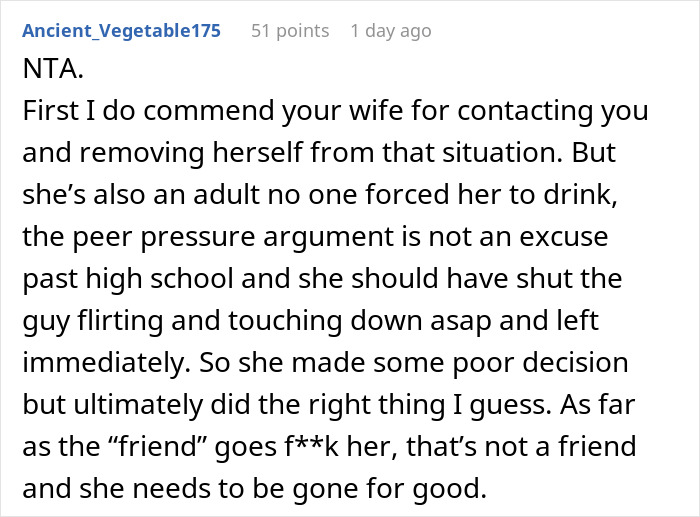 “Girls’ Night” Ends With Uninvited Man Harassing Woman, Husband Bans Friend From Their Lives