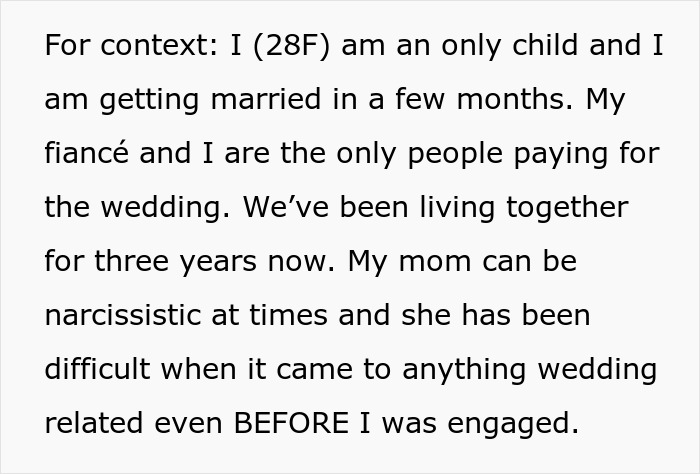 Wedding Night Turns Awkward As Bride’s Mom Insists On Staying Next Door To The Honeymoon Suite