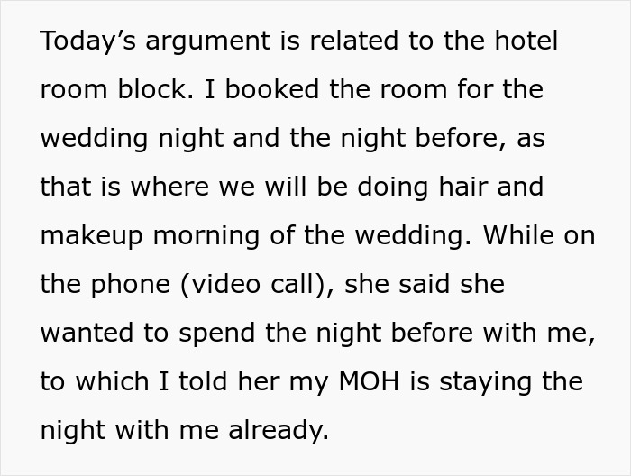 Wedding Night Turns Awkward As Bride’s Mom Insists On Staying Next Door To The Honeymoon Suite