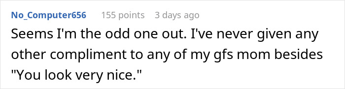 Man’s Compliment To GF&#8217;s Mom Sparks Fight Between Parents, GF Calls His Behavior Inappropriate