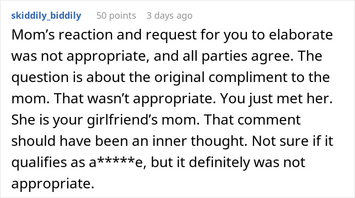 Man’s Compliment To GF&#8217;s Mom Sparks Fight Between Parents, GF Calls His Behavior Inappropriate