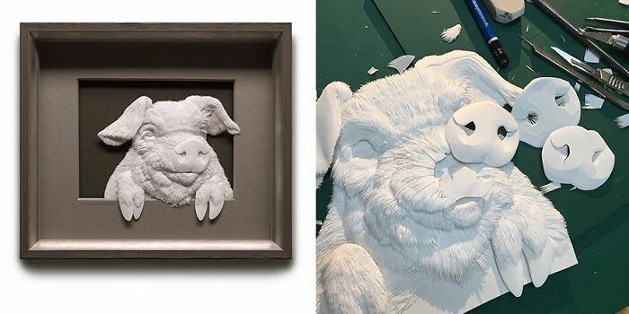 49 Incredible Paper Sculptures That Look Almost Alive By Calvin Nicholls