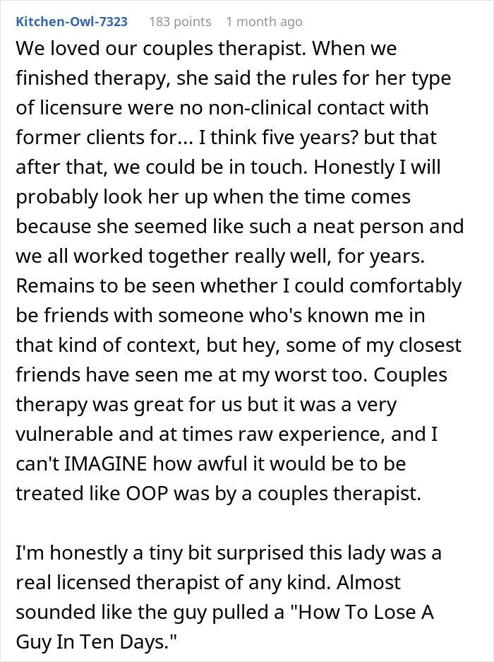 &#8220;I Am Reporting&#8221;: Couple&#8217;s Therapist Ruins Lady&#8217;s Mental Health, Then Marries The Man, Folks Aghast