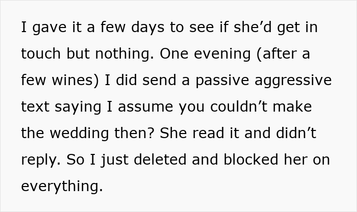 Woman Moves On From Feeling Sad About Friend Ghosting Her On Her Wedding Until A Random Voicemail
