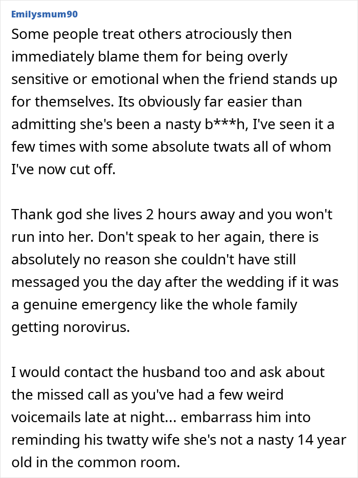 Woman Moves On From Feeling Sad About Friend Ghosting Her On Her Wedding Until A Random Voicemail