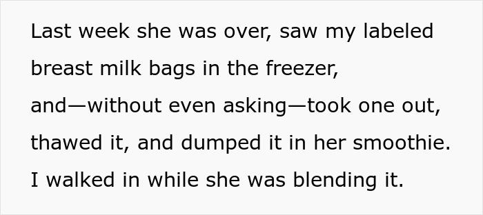 &#8220;[Am I The Jerk] For Refusing To Let My Mother-In-Law Use My Breast Milk For &#8216;Wellness&#8217; Smoothies?&#8221;