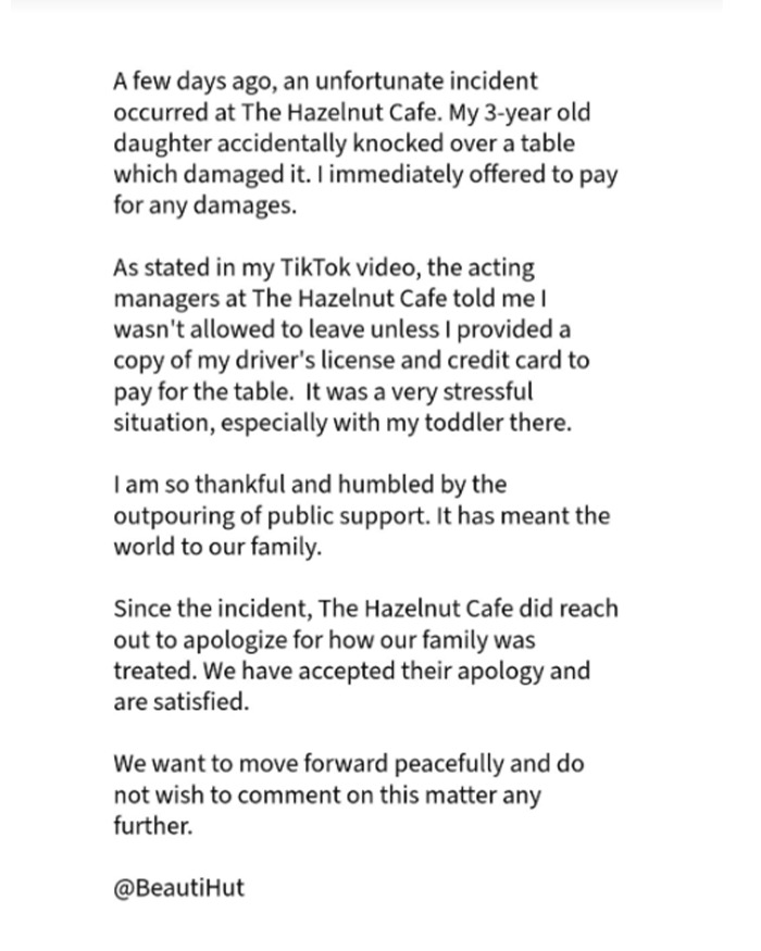 Heated Debate After Café Enforces &#8220;You Break It, You Pay For It&#8221; Policy On Mom With 3-Year-Old