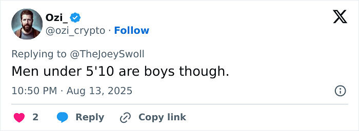 Fiery Debate Over Height Preference In Dating After Joey Swoll Slams Woman Over Offensive Tweet