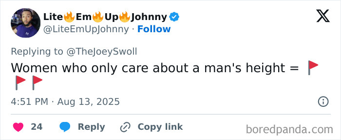 Fiery Debate Over Height Preference In Dating After Joey Swoll Slams Woman Over Offensive Tweet