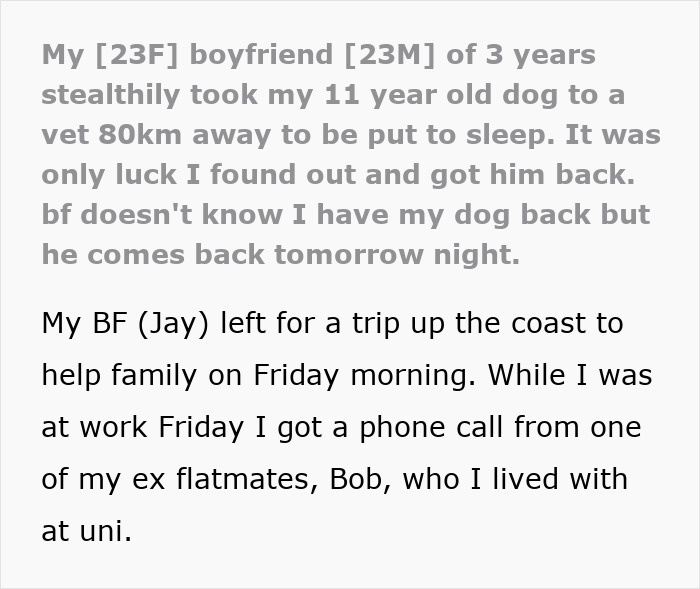 “He Was Shocked”: Psycho BF Lies About GF’s Dog, Doesn’t Realize She Knows Everything