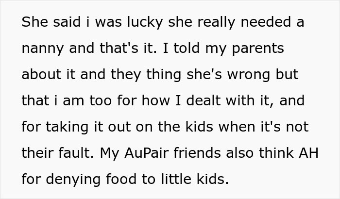 American Family Houses 19-Year-Old Nanny From Abroad, Then Restricts Her Food To One Cabinet