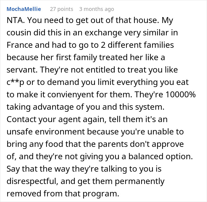 American Family Houses 19-Year-Old Nanny From Abroad, Then Restricts Her Food To One Cabinet