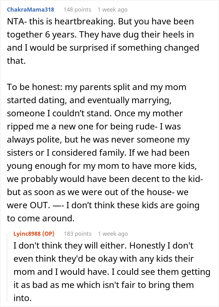 Man Tries To Win Over Fiancee’s Kids For 6 Years, Gives Up And Wants To Break Up