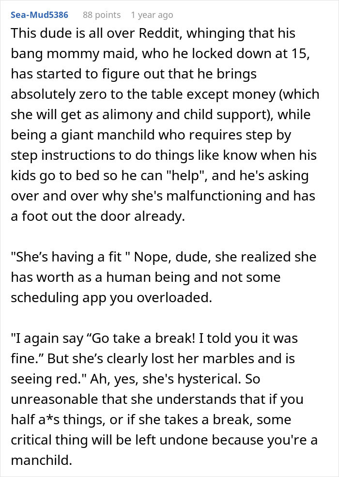 Man Tells Wife She “Couldn’t Do It Without Him,” Watches Her Prove Him Wrong