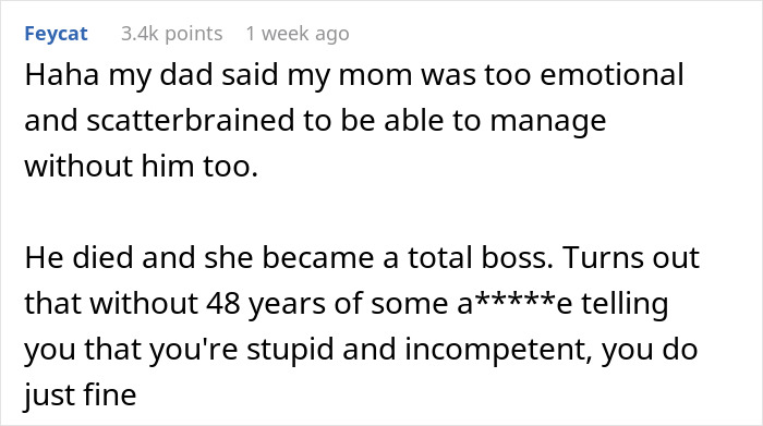 Man Tells Wife She “Couldn’t Do It Without Him,” Watches Her Prove Him Wrong