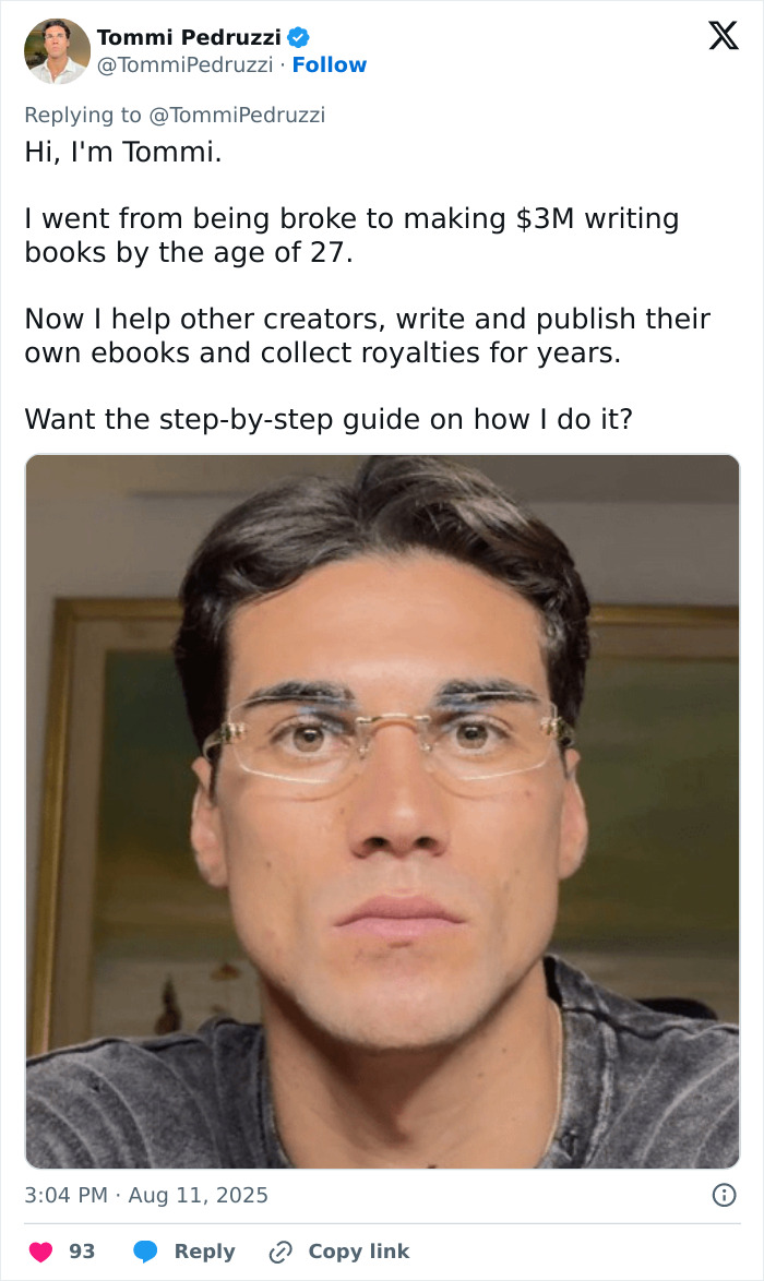 Guy Says He Made $3M Writing 1,500 AI Books, Gets Absolutely Destroyed Online