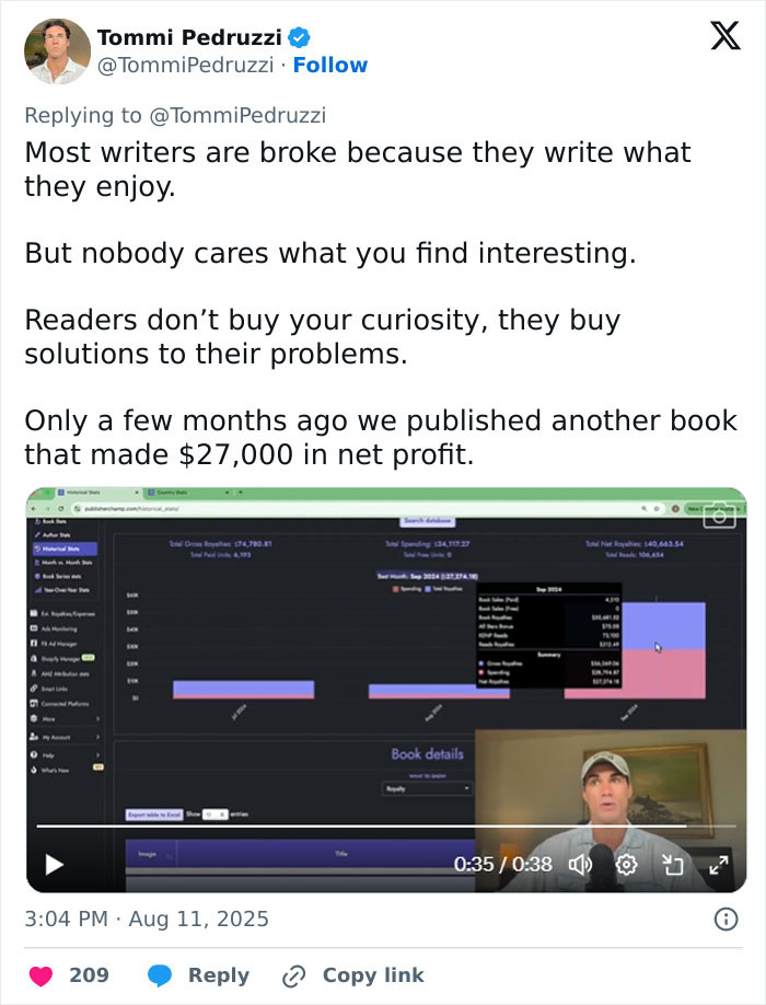 Guy Says He Made $3M Writing 1,500 AI Books, Gets Absolutely Destroyed Online