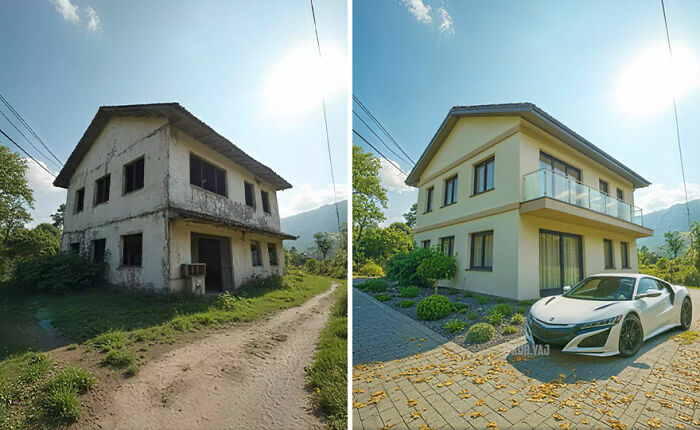 From Ruins to Beauty: 35 Impressive Before-And-After Transformations By Kou Yang