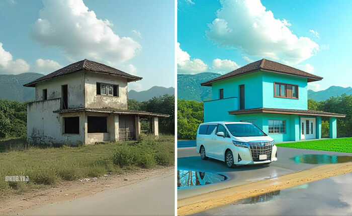 From Ruins to Beauty: 35 Impressive Before-And-After Transformations By Kou Yang