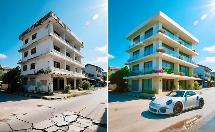 From Ruins to Beauty: 35 Impressive Before-And-After Transformations By Kou Yang
