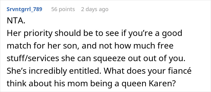 MIL Acts Like Future DIL Is Her Personal Hairstylist, Refuses To Believe She Won’t Work For Free
