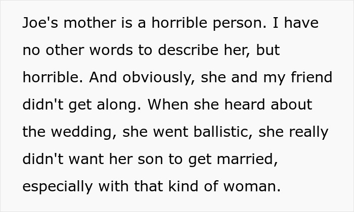 Mom Wears A White Gown To Her Son’s Wedding, So The Bride’s Friend Makes Sure She’s Uncomfortable