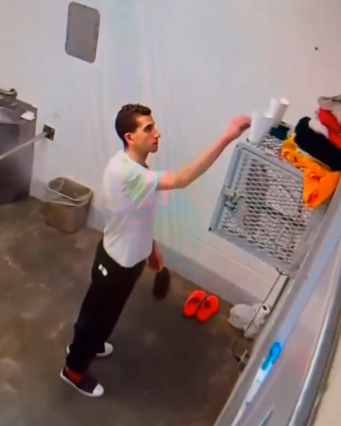 Chilling Footage From Jail Shows Bryan Kohberger With Red Hands As Inmates Torment Him