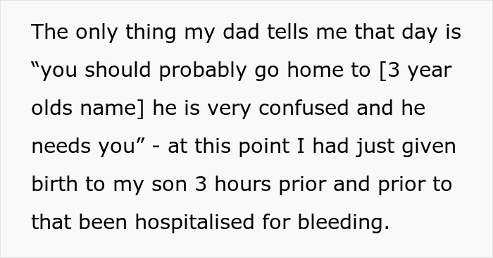 Woman Appalled By Dad’s Reaction To Her Giving Birth To His Dead Grandchild