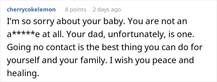Woman Appalled By Dad’s Reaction To Her Giving Birth To His Dead Grandchild
