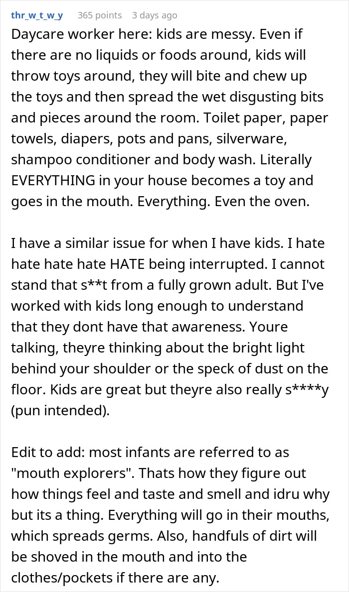 “There’s No Such Thing As A Clean Toddler”: Woman’s Warning Sparks Relationship Fight