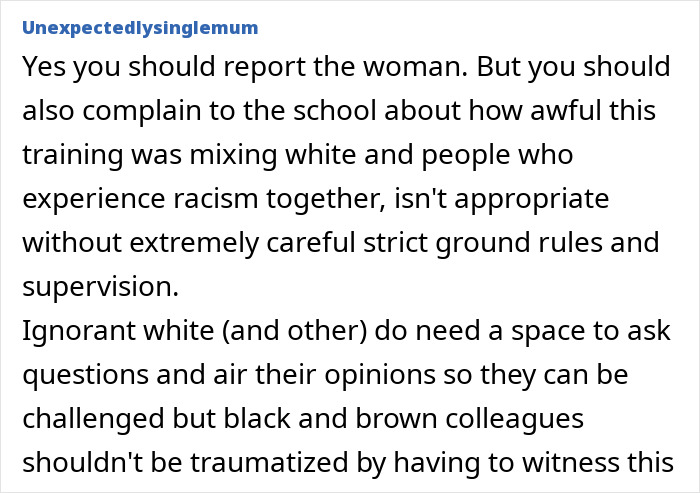 Teacher Reveals Racist Thoughts During &#8220;Unconscious Bias&#8221; Training, New Hire Wonders About Reporting