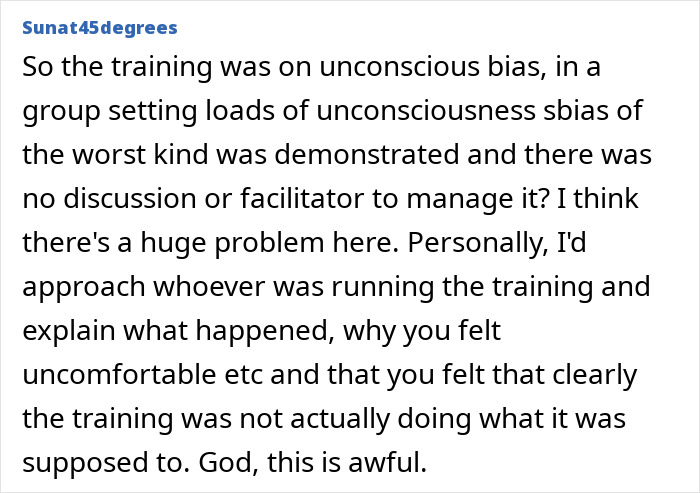 Teacher Reveals Racist Thoughts During &#8220;Unconscious Bias&#8221; Training, New Hire Wonders About Reporting