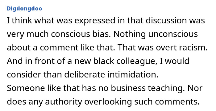 Teacher Reveals Racist Thoughts During &#8220;Unconscious Bias&#8221; Training, New Hire Wonders About Reporting