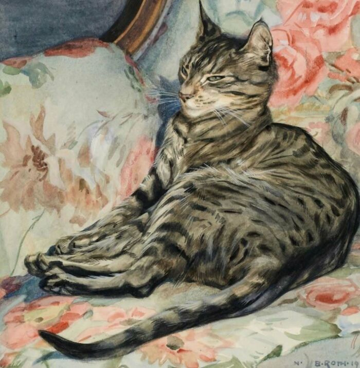 50 Vintage Cats For Your Viewing Pleasure, In Case You Thought They Were Less Cute In Centuries Past