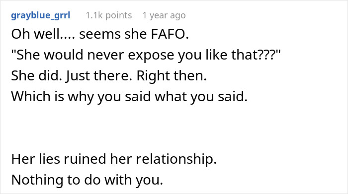 Woman Exposes Friend’s Personal Life Details At A Friendly Gathering, Receives The Same In Return