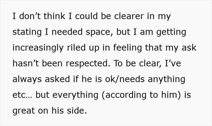 Widow Dealing With Hubby&#8217;s Loss Asks Friend To Give Her Space, He Just Bombards Her With Texts