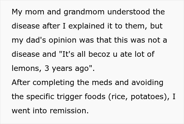 Man Gets Blood Tests Done, Confirms His Suspicions That Dad Is Messing With His Food
