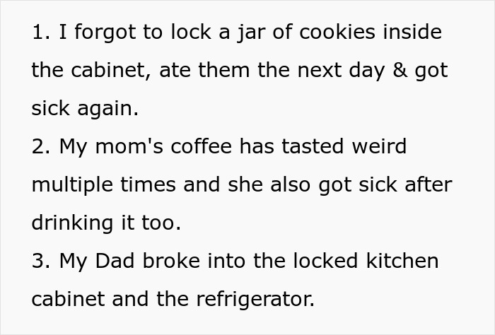Man Gets Blood Tests Done, Confirms His Suspicions That Dad Is Messing With His Food