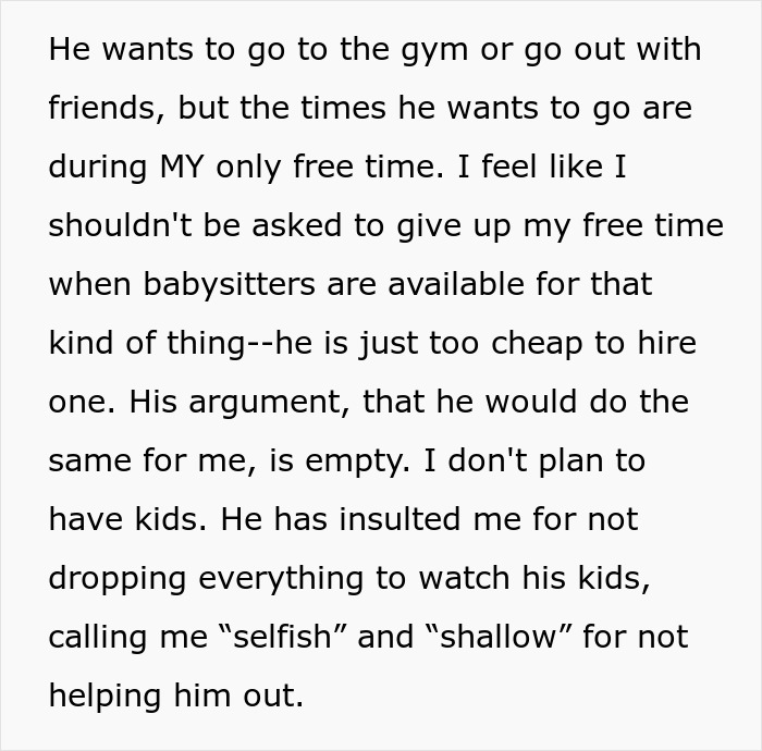 &#8220;AITA? Brother Upset I Am Not Taking On Childcare Duties When We Live Together&#8221;