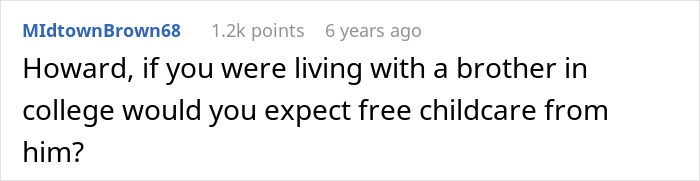 &#8220;AITA? Brother Upset I Am Not Taking On Childcare Duties When We Live Together&#8221;