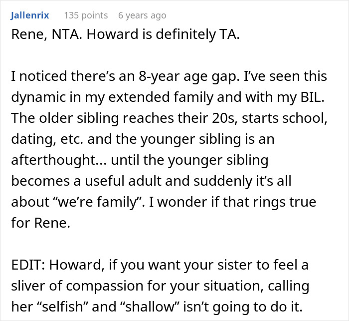 &#8220;AITA? Brother Upset I Am Not Taking On Childcare Duties When We Live Together&#8221;